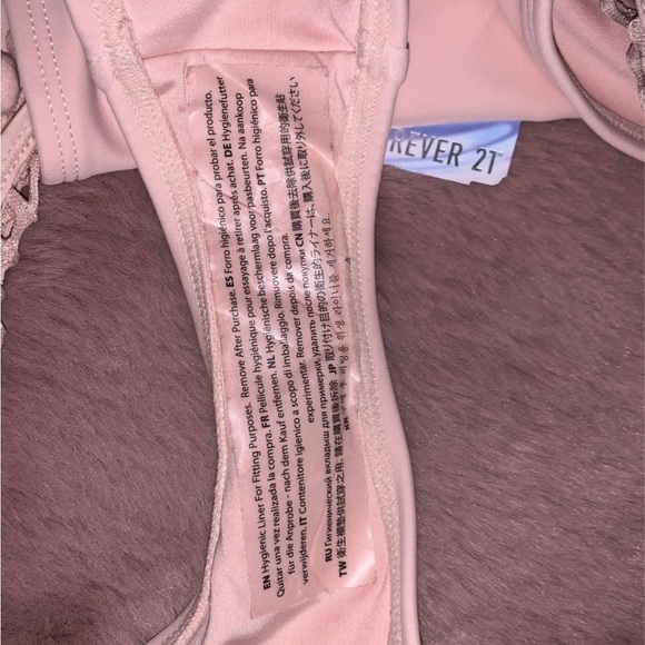 Pink forever 21 pompom Bikini Bottoms M NWT - Picture 3 of 5